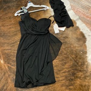 Let’s fashion one shoulder black dress - new with tags on